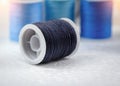 The roll of thread on background,needlework,craft Royalty Free Stock Photo