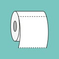 Roll of toilet paper icon