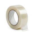 Roll of transparent tape isolated on white background isolated on white background Royalty Free Stock Photo