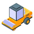 Roll truck icon, isometric style