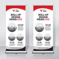 Roll up, banner, design, template, stand, mockup, cover, simple, vector, abstract, advertising, backdrop, corporate, clean, corpor