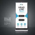 Roll up banner design template