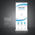 Roll up banner design template