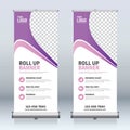 Roll up banner design template