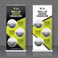 Roll up banner design template Royalty Free Stock Photo