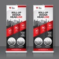 Roll up banner design template