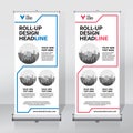 Roll up banner design template