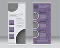 Roll up banner stand template. Abstract background for design Royalty Free Stock Photo