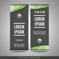 Roll Up banner template design.