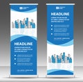 Roll up banner template, stand design, Pull up, display, advertisement, business flyer, poster, presentation, corporate, BANNER