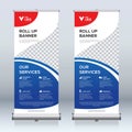 Roll up banner design template