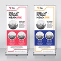 Roll up banner design template