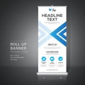 Roll up banner design template