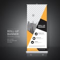 Roll up banner design template