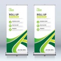 Roll up banner design template