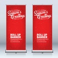 Roll up banner design template