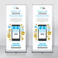 Roll up banner design template