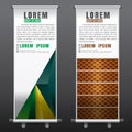 Roll up business brochure flyer banner design vertical template Royalty Free Stock Photo