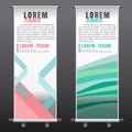 Roll up business brochure flyer banner design vertical template Royalty Free Stock Photo