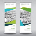 Roll up business brochure flyer banner design vertical template Royalty Free Stock Photo