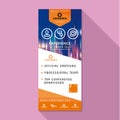 Roll Up vector design business stand, banner stand