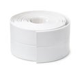 Roll of white adhesive flexible caulk strip