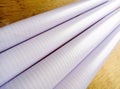 Roll of white flexion material. banner material