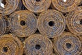 Roll wire mesh steel Royalty Free Stock Photo