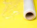 roll of wrapping stretch film for packaging Royalty Free Stock Photo