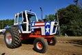 Patriotic painted old Case tractor