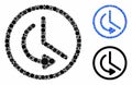 Rollback time Composition Icon of Circle Dots