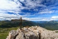 Rolle pass from Castellazzo mount Royalty Free Stock Photo