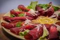 Rolled Bresaola Royalty Free Stock Photo