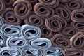 Rolled carpets Royalty Free Stock Photo