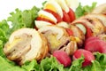 Rolled chicken meat