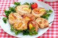 Rolled Chicken - rolled chicken breasts