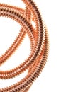 Rolled copper cable Royalty Free Stock Photo
