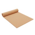 Rolled Cork Sheet: Light Brown Granular Texture Royalty Free Stock Photo