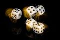 Rolled Dice Royalty Free Stock Photo