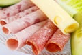 Different cold cuts Royalty Free Stock Photo