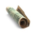 Rolled doller Royalty Free Stock Photo