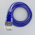 Rolled ethernet cable, internet connection, bandwidth, broadband Royalty Free Stock Photo