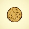 Haystack. Vector drawing Royalty Free Stock Photo