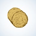 Haystack. Vector drawing Royalty Free Stock Photo