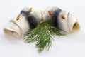 Rolled herring Royalty Free Stock Photo