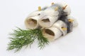 Rolled herring Royalty Free Stock Photo