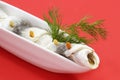 Rolled herring Royalty Free Stock Photo