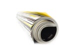 Rolled magazine Royalty Free Stock Photo