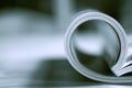 Rolled Magazine Royalty Free Stock Photo