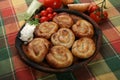 Rolled meat pies Royalty Free Stock Photo